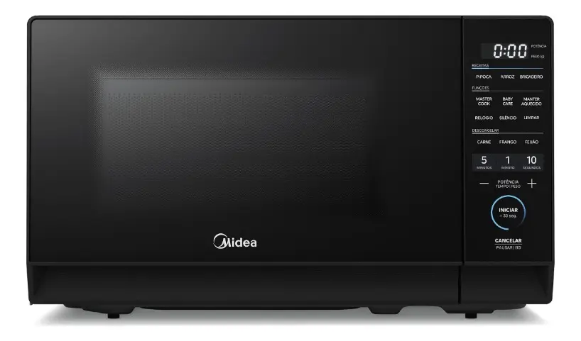 Micro-ondas 20L Preto MasterCook Midea - Bivolt 110V/220V — foto 1