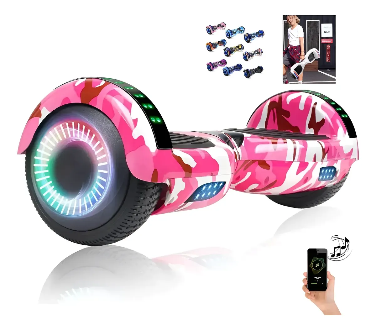 Skate Elétrico Hoverboard Balance 6,5 Polegadas Bluetooth — foto 1