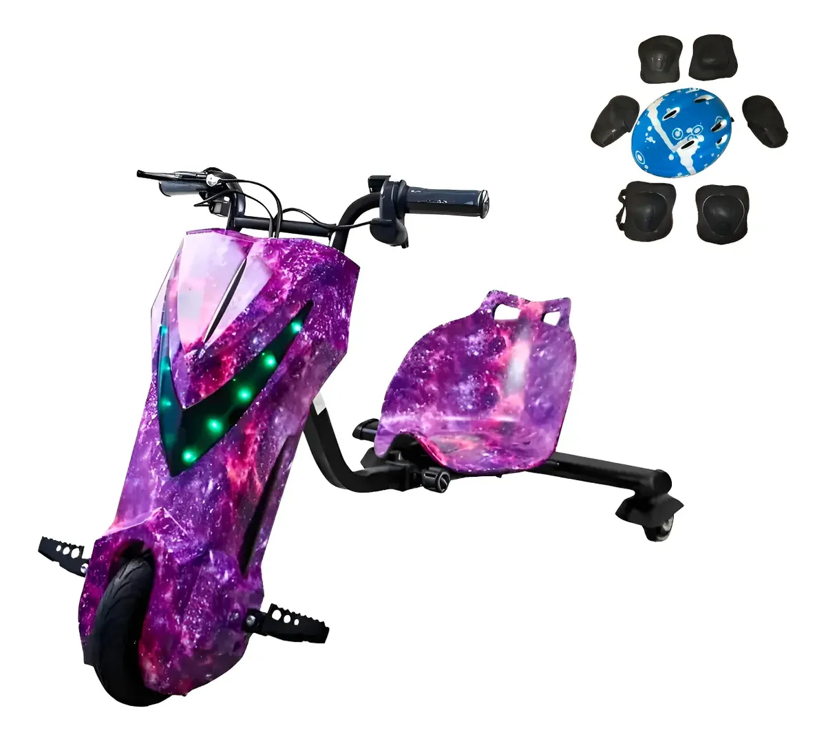 Triciclo Elétrico Drift 3 Velocidades 250w Bluetooth Led — foto 1
