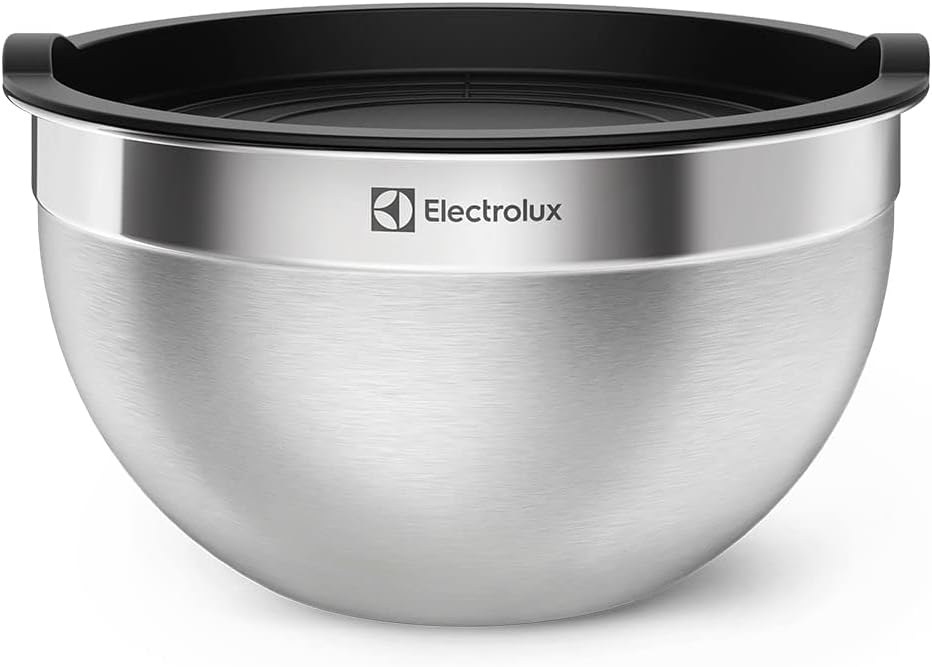 Electrolux Kit Bowls Tigelas de Inox com Tampa Plástica, 3 Unidades