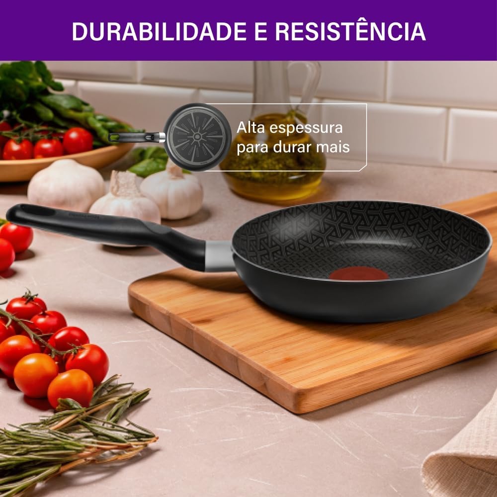 Frigideira Antiaderente Resist 3X Reforçada com Partículas Minerais
