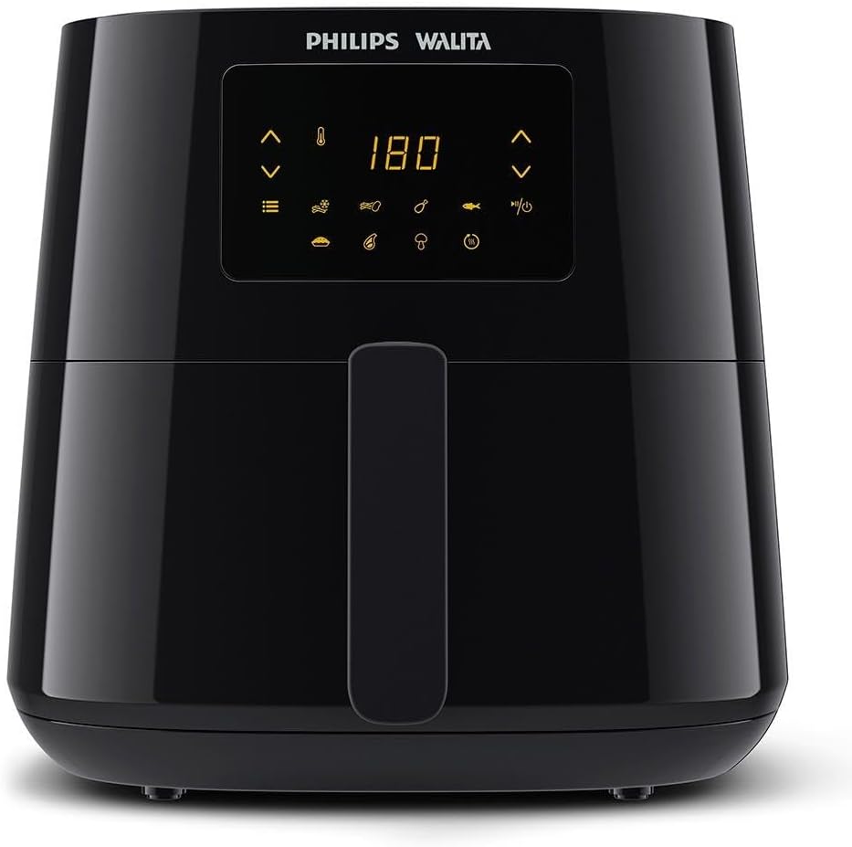 Philips Walita Preta Fritadeira Airfryer Essential XL Digital, 6.2L de capacidade, Garantia internacional de dois anos, 110V, 2000W (RI9270/90)
