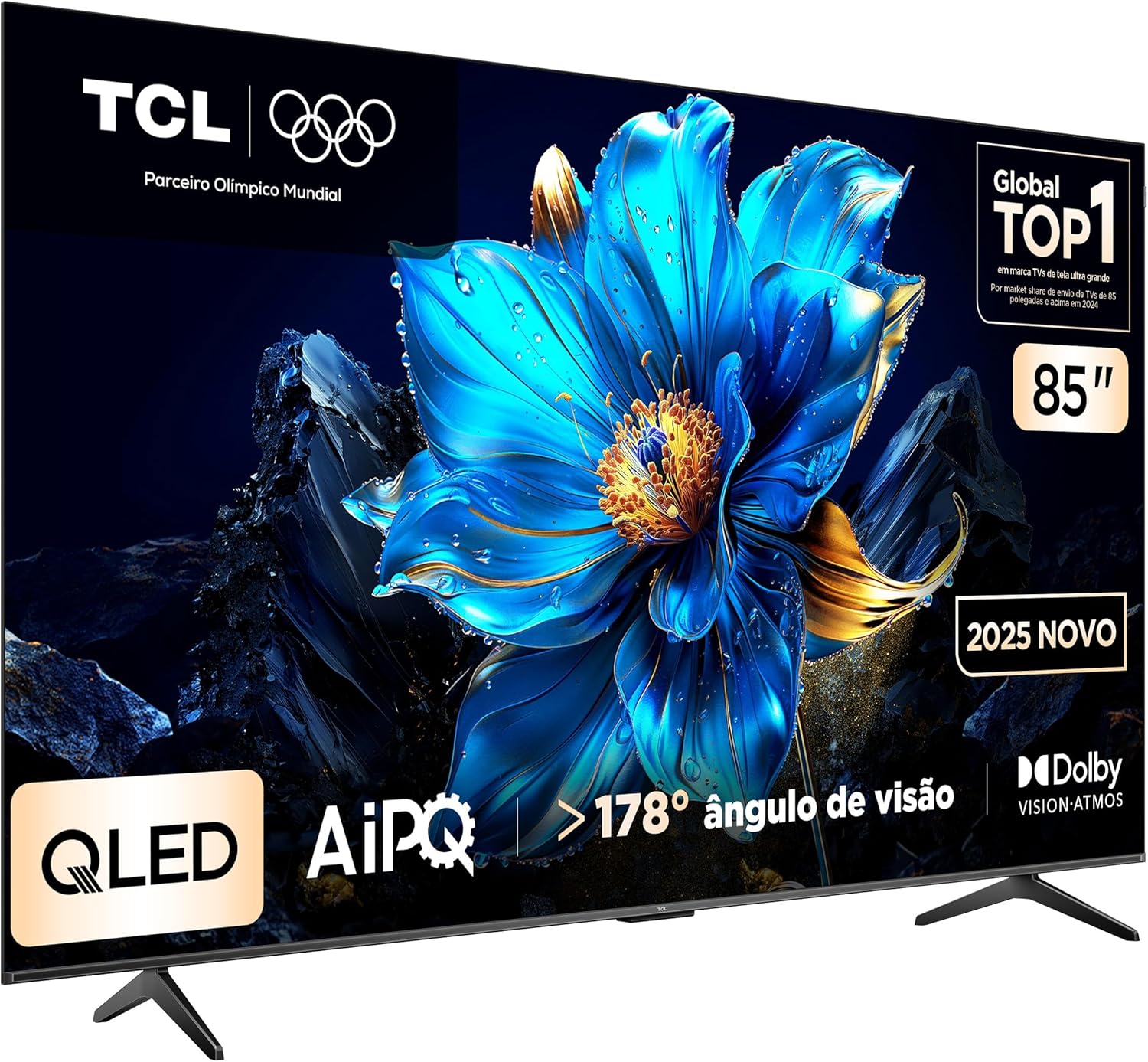 Smart TV com Google Assistant, 3 HDMI, USB e Bluetooth