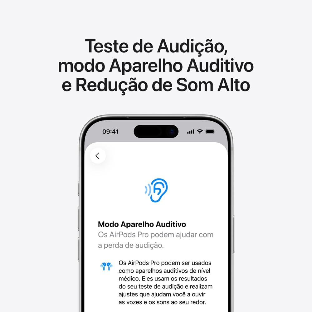 Apple AirPods Pro 3 com Cancelamento Ativo de Ruído