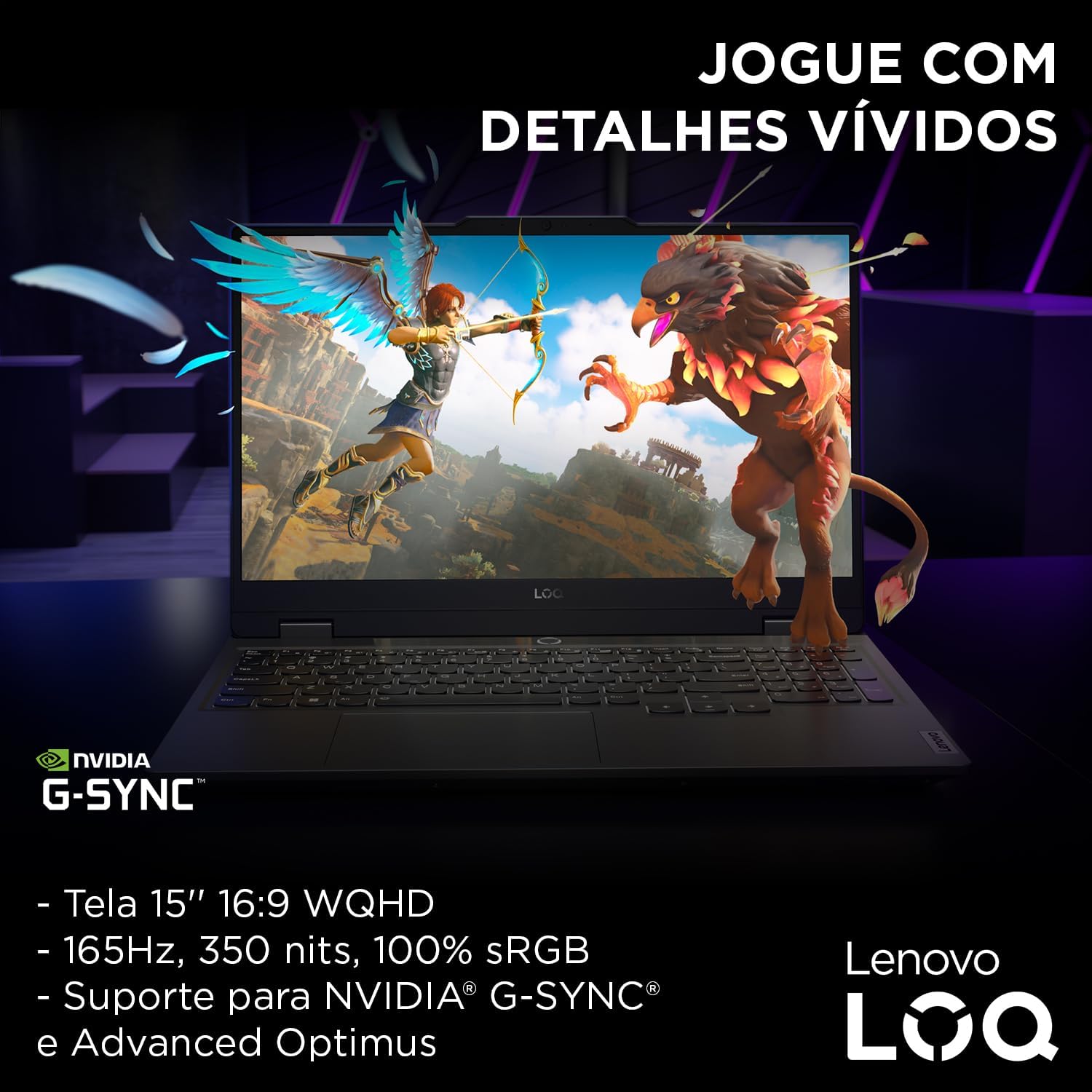 Notebook Gamer Intel Core i5-13450HX 8GB DDR5 512GB SSD