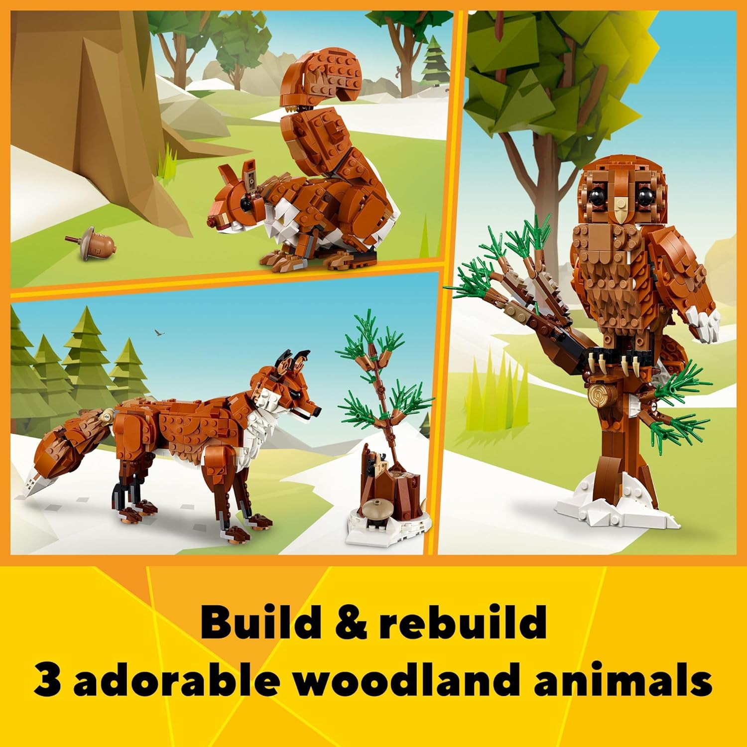 LEGO Set LEGO Creator 31154 Animais da Floresta: Raposa Vermelha 667 peças