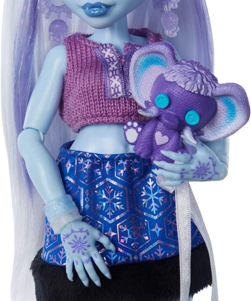 Monster High, Self-Scare Secrets, Abbey Bominable, Boneca Colecionável, Brinquedo com 13 Surpresas, Mattel, Monster High 2025