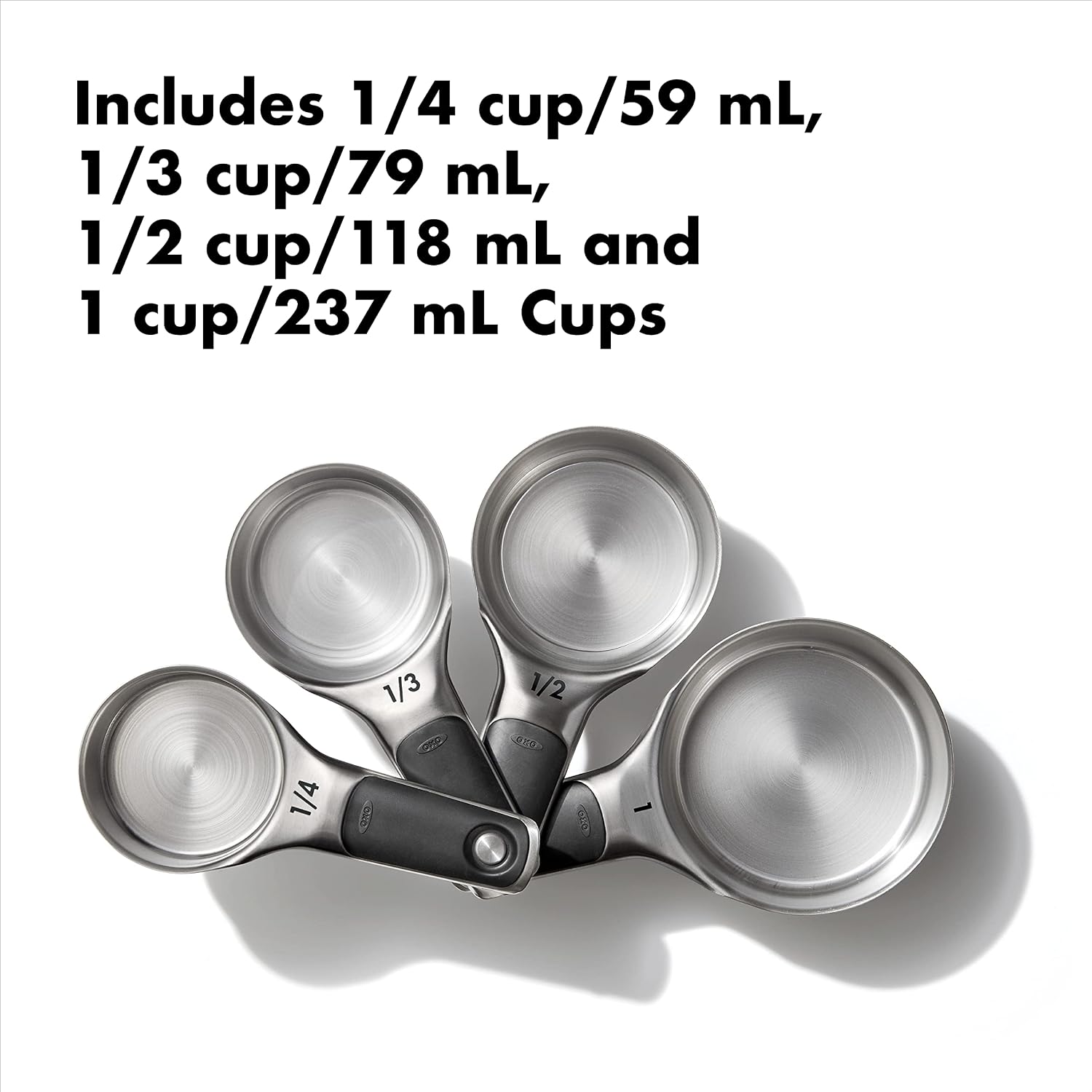 Kit de medidores OXO Good Grips, aço inoxidável, 8 peças
