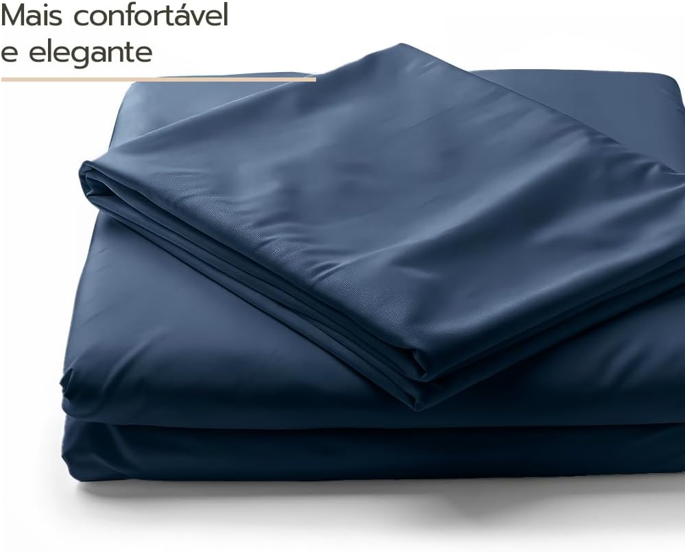 Jogo De Cama Lençol Kit De 3 Peças 400 Fios 100% Algodão Egípcio Tecido Liso Toque Macio Casal Queen King Solteiro (2 PCS) (GRAFITE YANKEE, SOLTEIRO (2 PCS))
