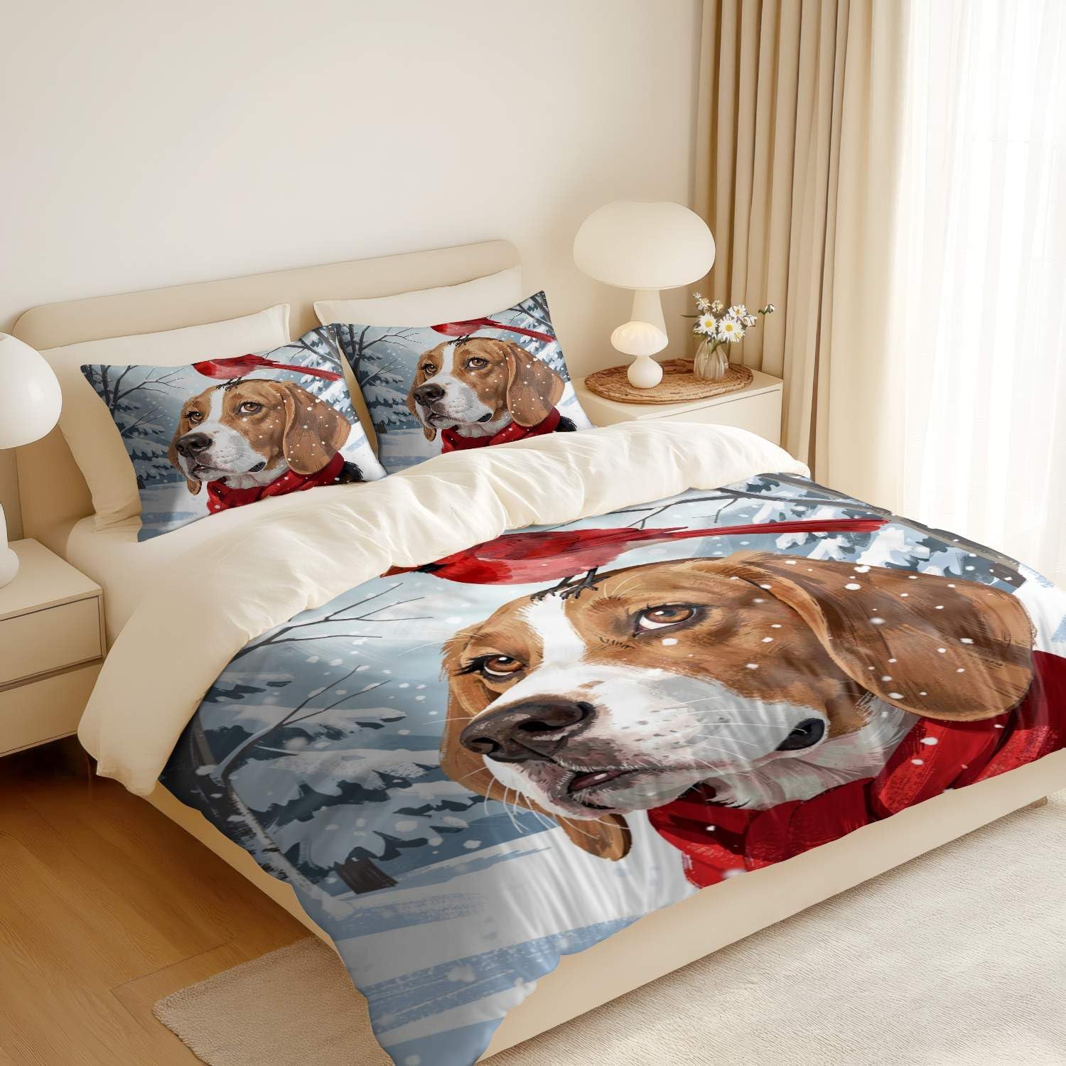 Conjunto de capa de edredom com desenho animado de árvore floral para crianças, solteiro, Queen, King, 3 peças (07, solteiro 172 x 218 cm + 51 x 76 cm)