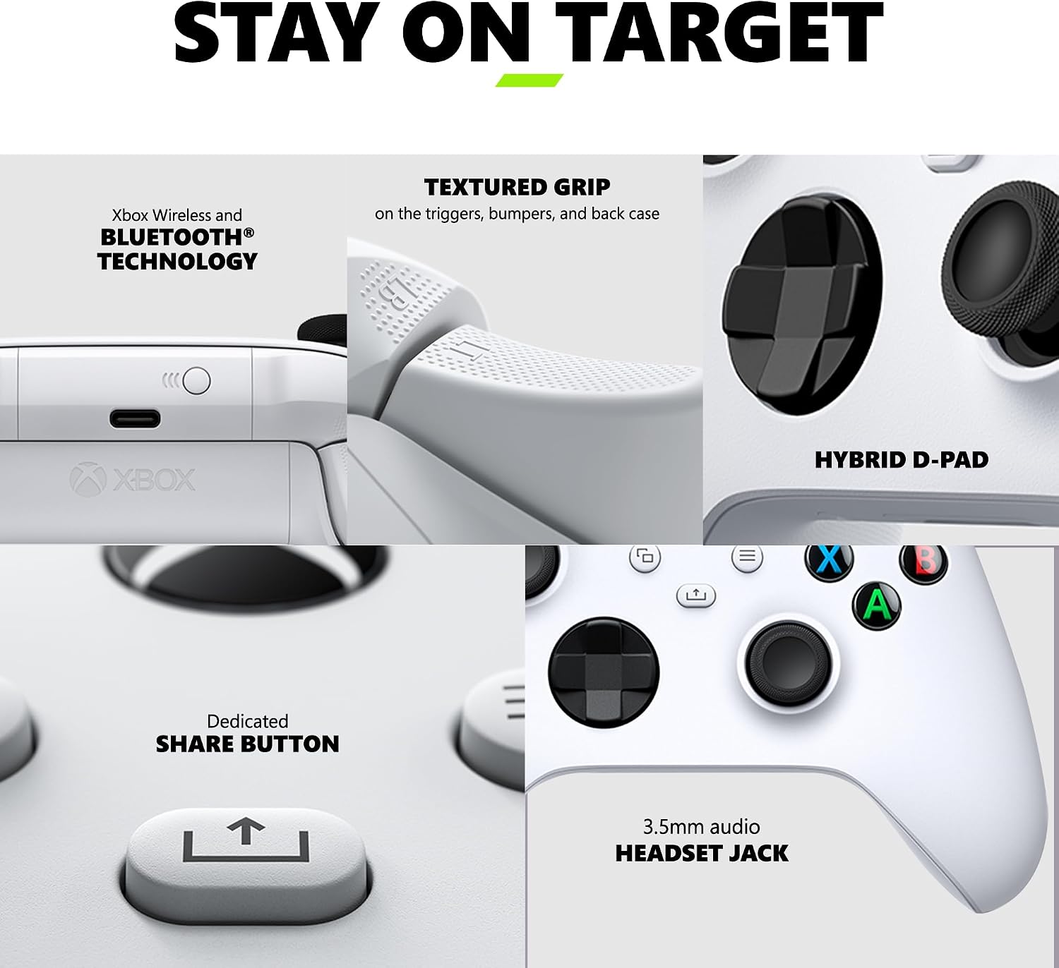 Controle Sem Fio Xbox Robot White