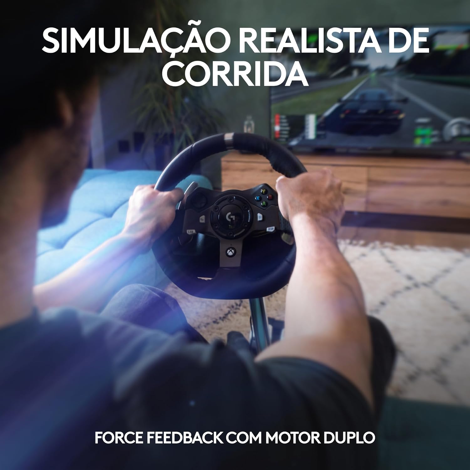 Volante Logitech G920 Driving Force para Xbox e PC