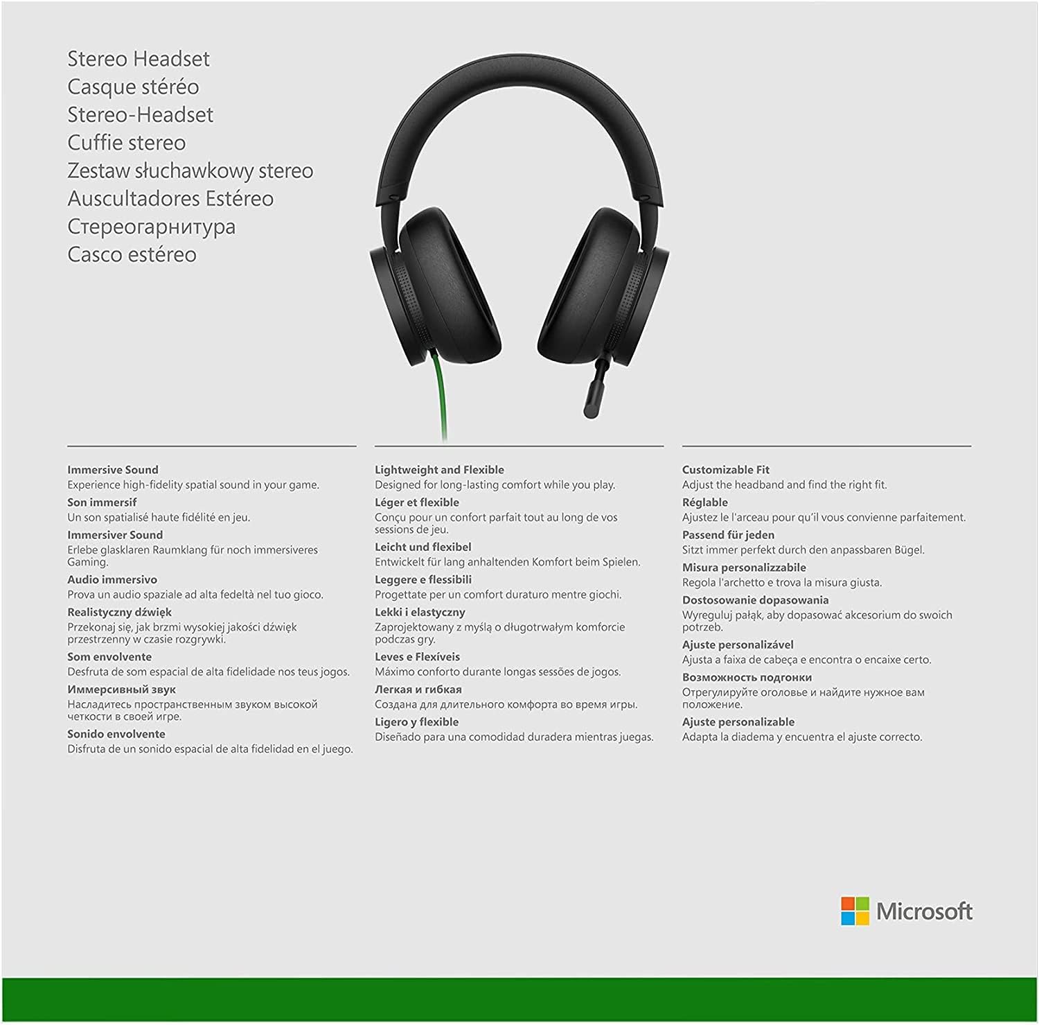 Microsoft 8li-00001 Headset Com Fio Xbox