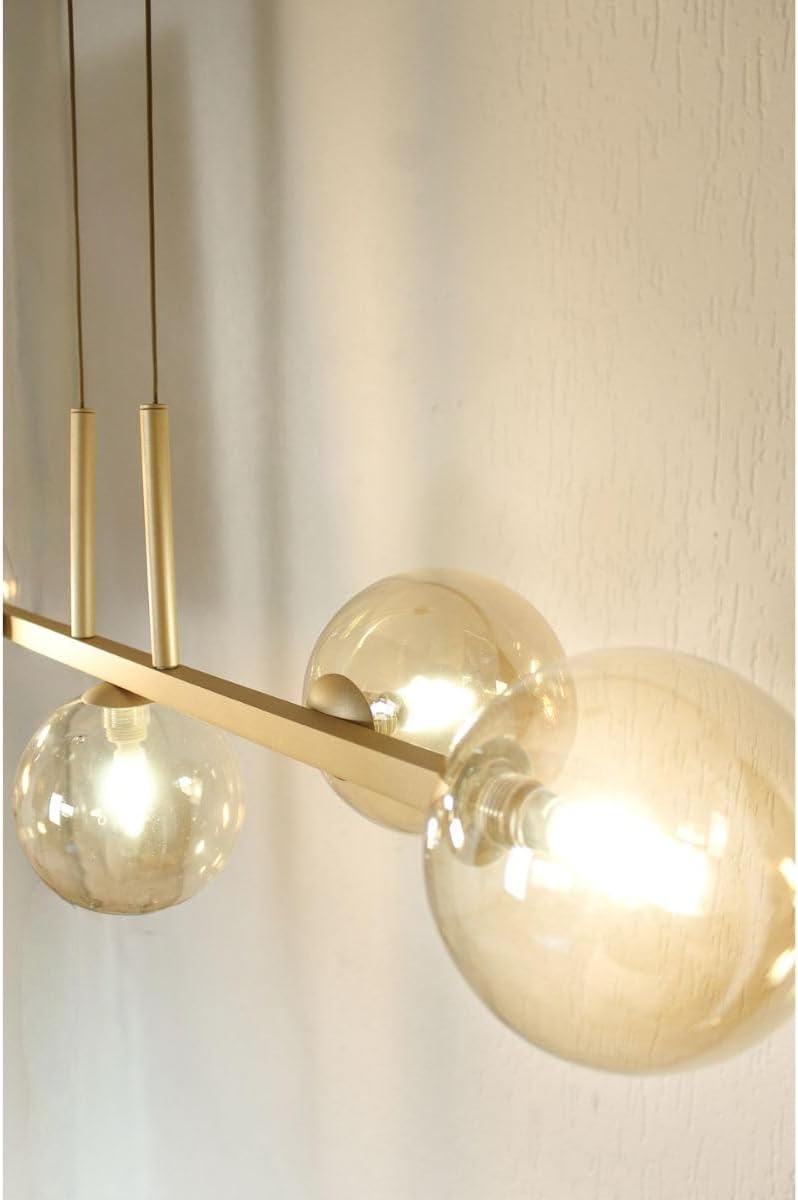 Luminária Pendente Duplo Globo 75cm