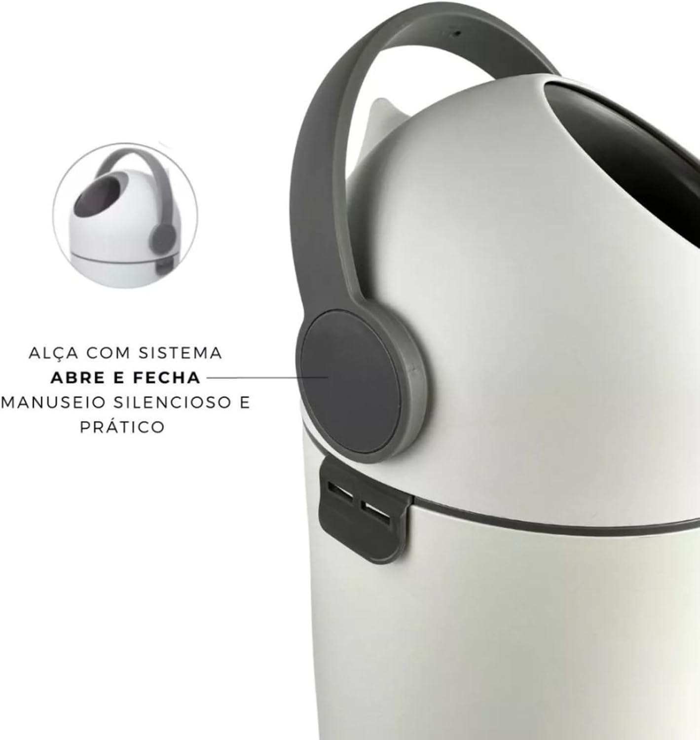 Clingo Lixeira Mágica Antiodor, Lixo para Fraldas, Quarto do Bebê, Banheiro, Cozinha, Capacidade 10 Litros