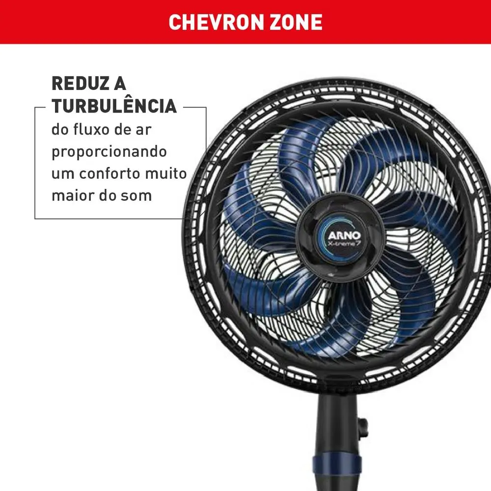 Ventilador De Coluna 40cm Arno X-treme 7, 7 Pás - Bivolt 110V/220V