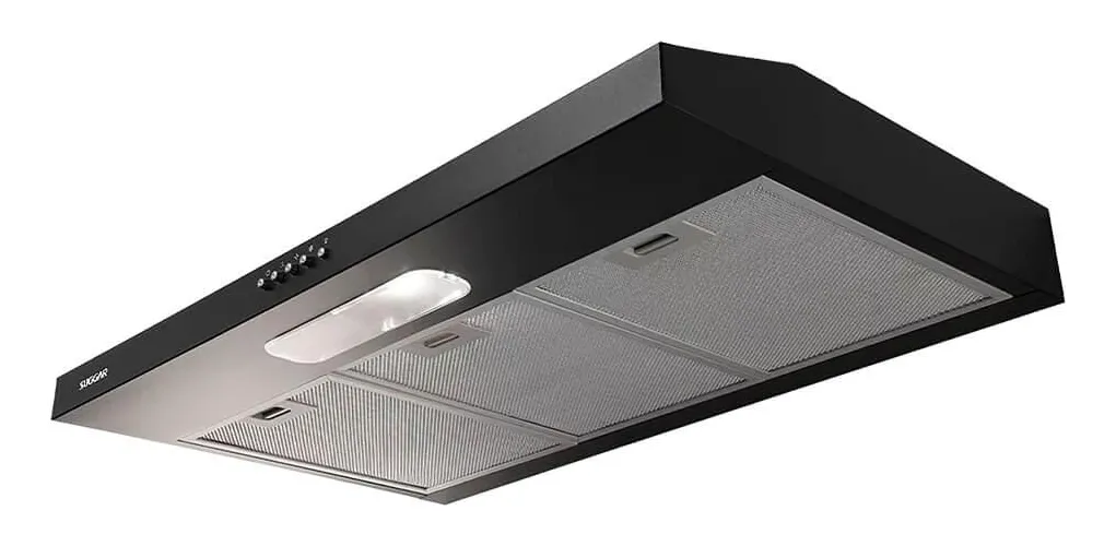 Depurador e Exaustor De Ar Suggar Slim DPS181PT 80cm Cor Preto - Bivolt 110V/220V