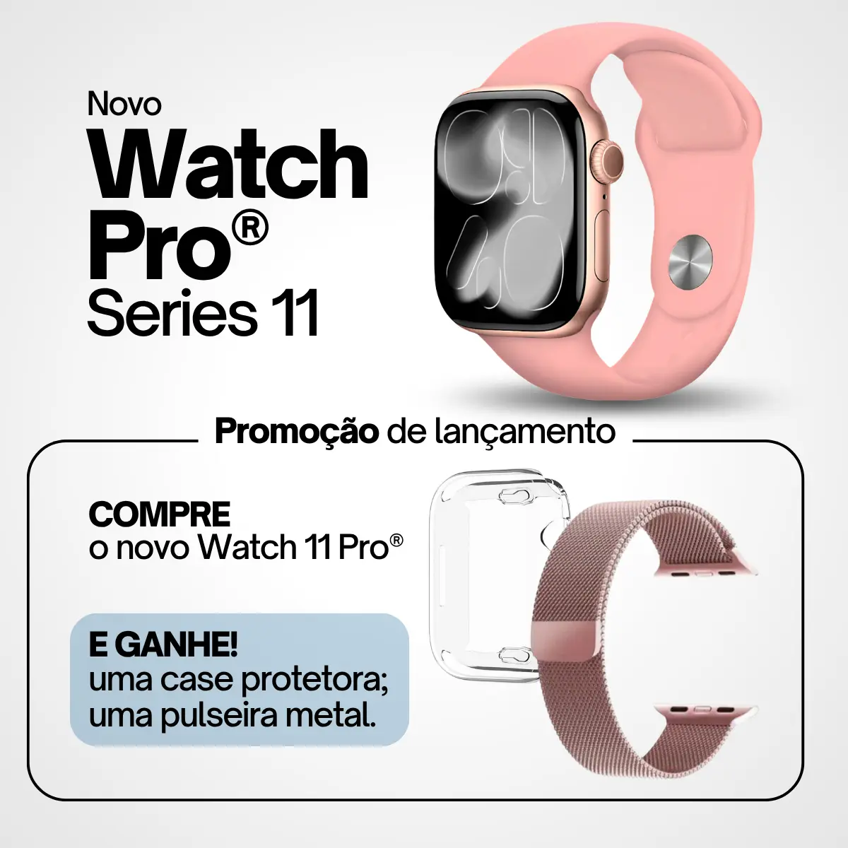 Smartwatch Feminino Watch 11 Pro C/ Mensagens Ligação - 2026