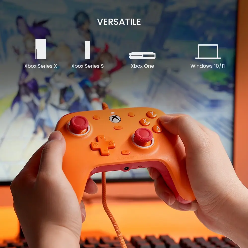 Controle Com Fio Gamesir G7 Se Xbox/pc - Laranja