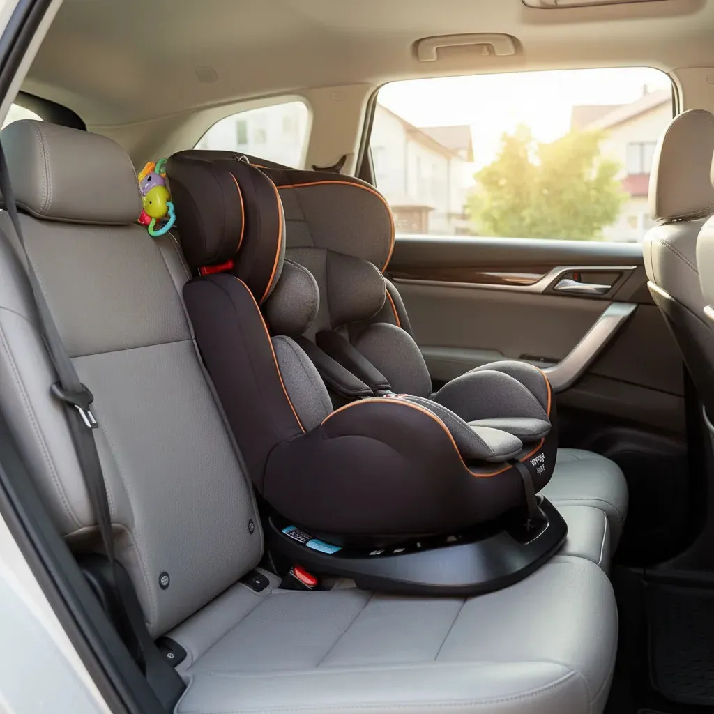 Cadeirinha Infantil Reclinável Legacy Cinza e Preto Mescla Voyage
