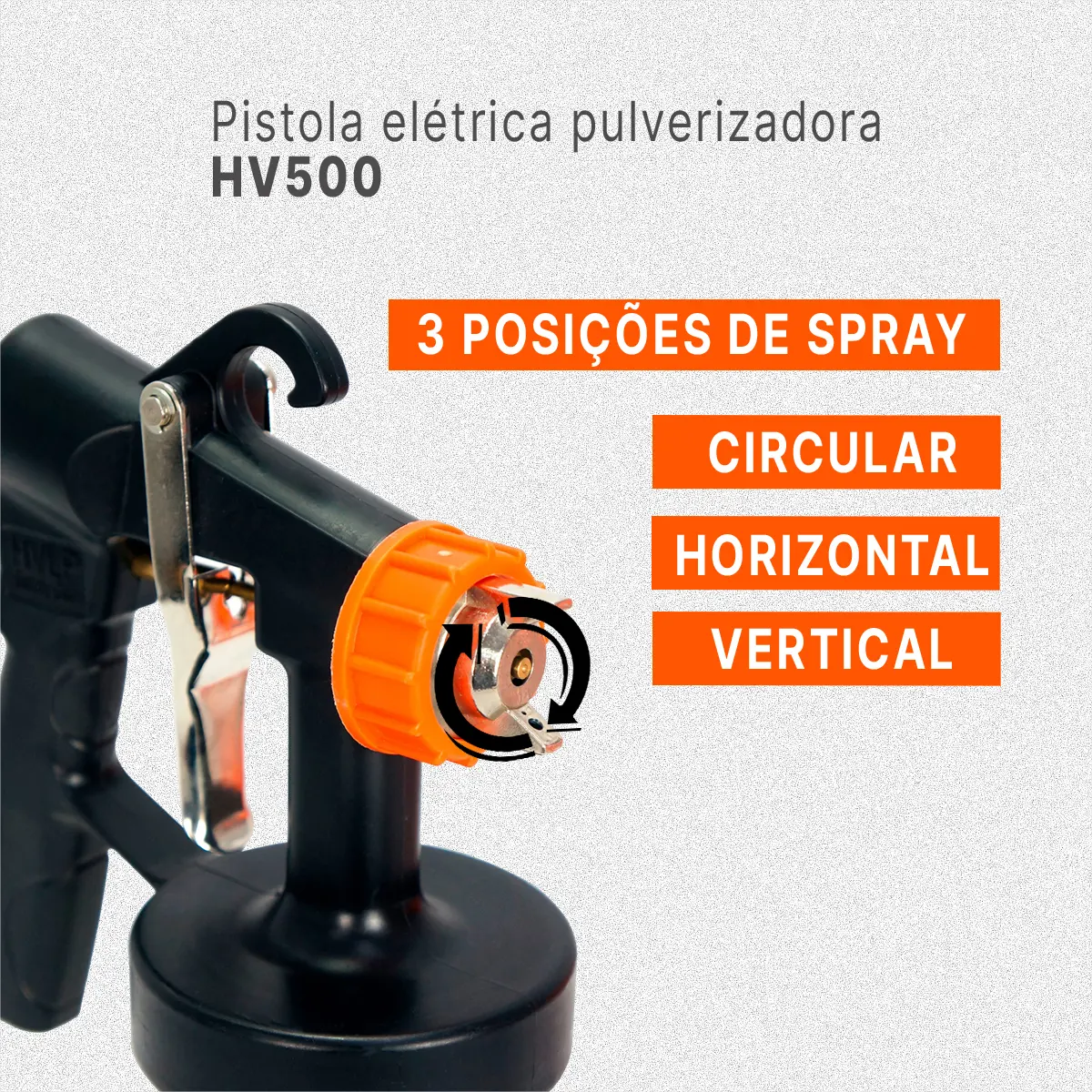 Pistola Pintura Paredes C/ Sistema Hvlp Motor De 450w Intech