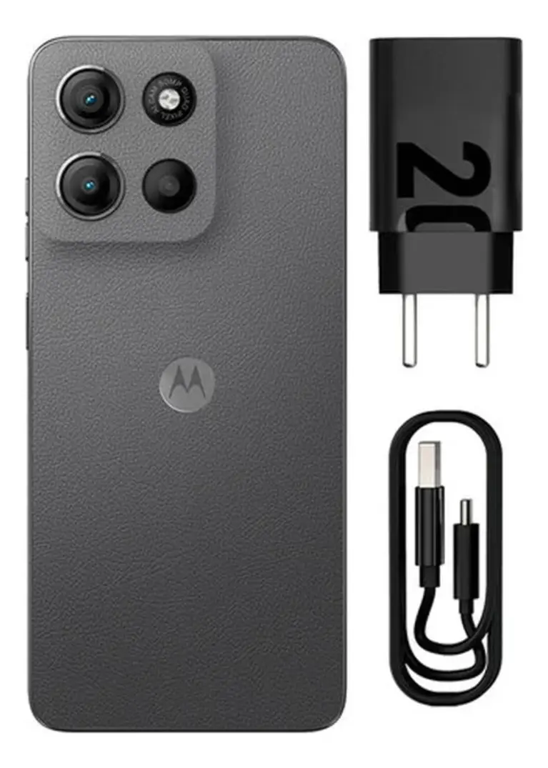 Smartphone Motorola Moto G15 - 256gb 12gb (4gb Ram+8gb Ram Boost) E Camera 50mp Com Ai E Night Vision Bateria De 5200 Mah Tela Fhd+ 6.7 Com Superbrilho Nfc - Grafite