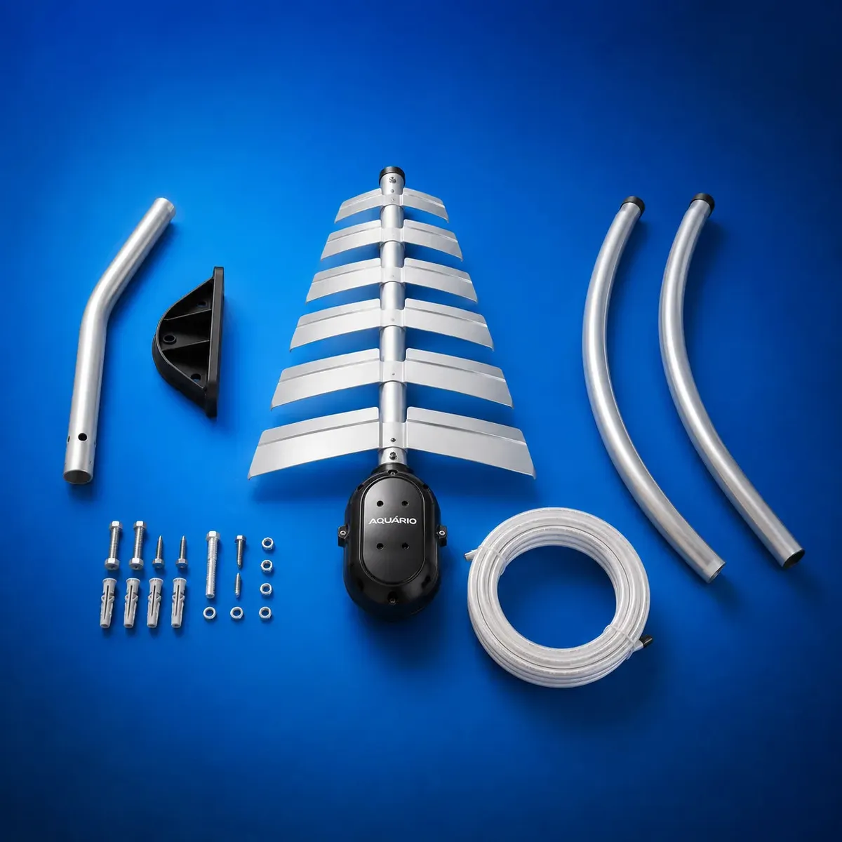 Antena Digital Alta Captação Sinal Hdtv Com Cabo 16 Metros Aquário