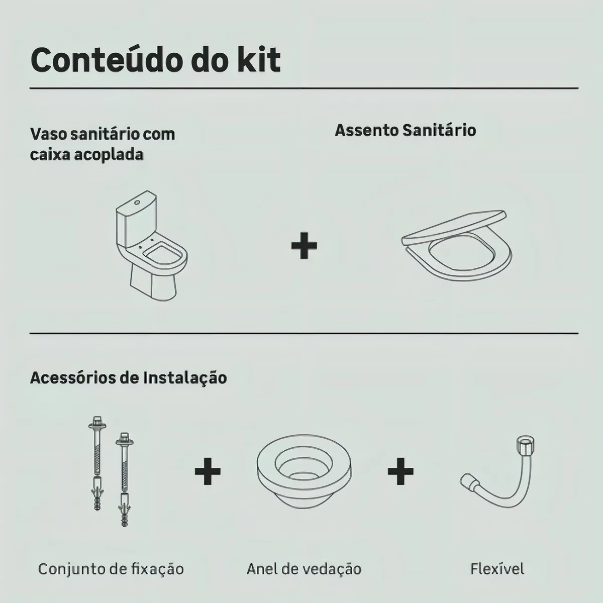 Vaso Sanitário Com Caixa Acoplada Elite Branco